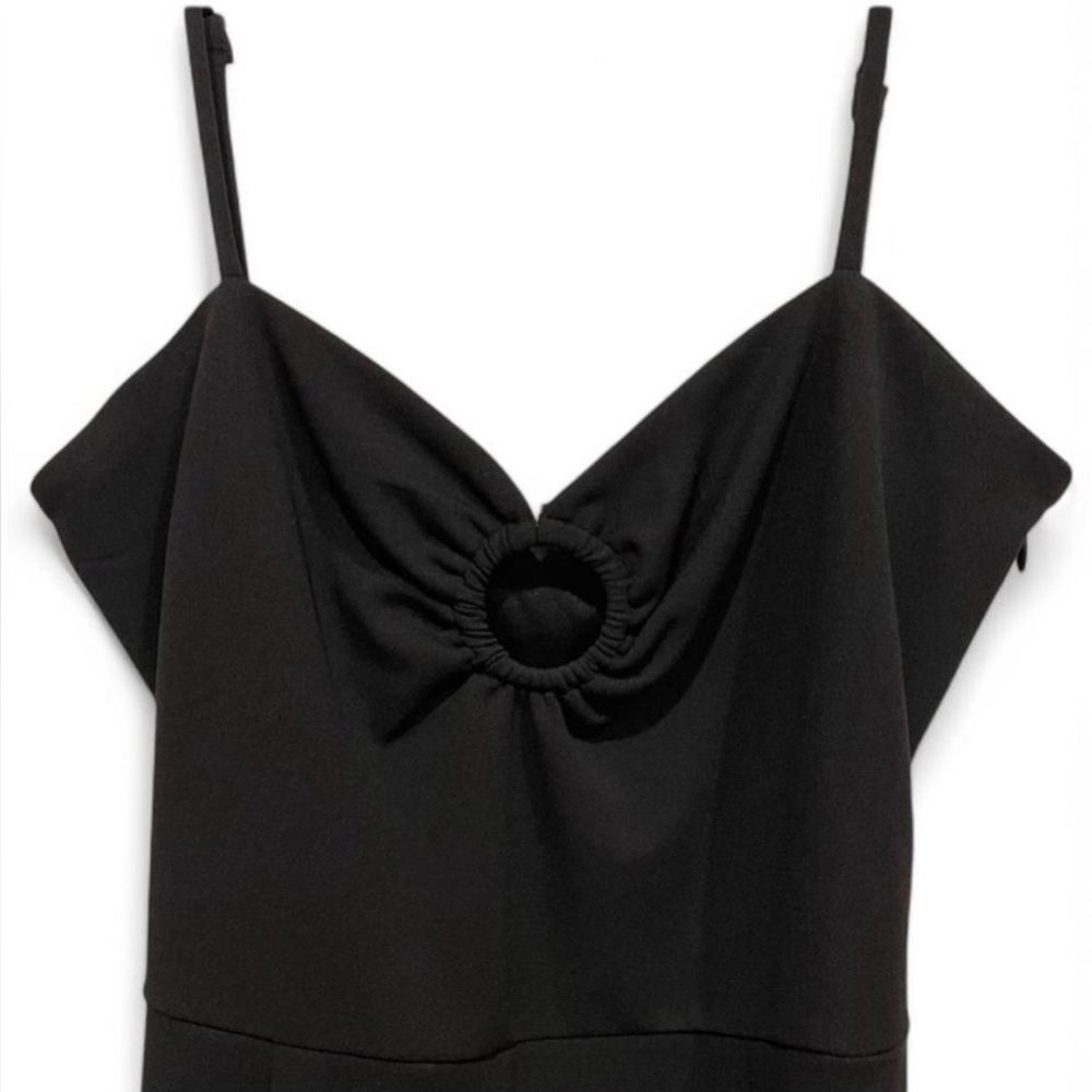 Women's Willow & Root Black Sweetheart Keyhole Jumpsuit Size Medium‎ Dressy - Picture 3 of 6